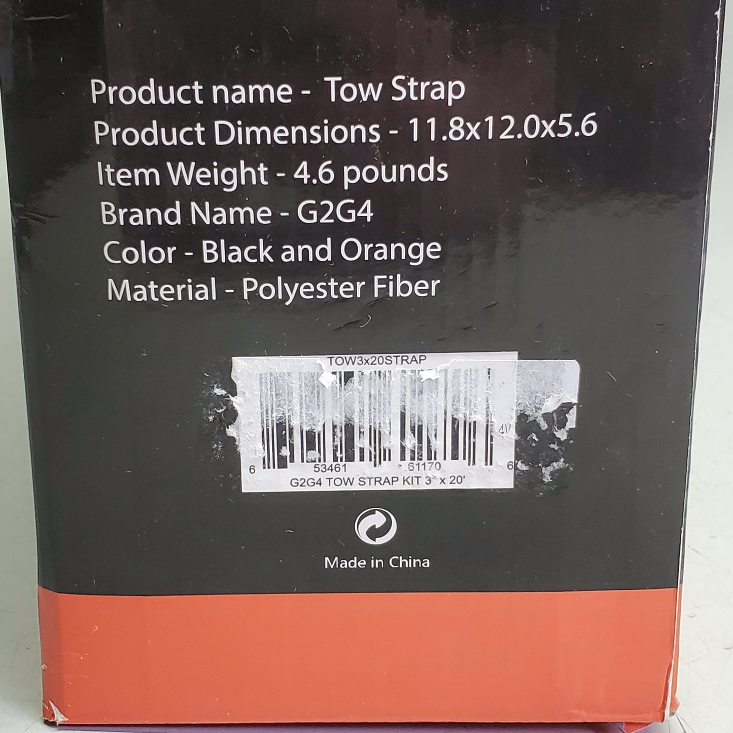G2G4 Looped Tow Strap 20ft x 3" 35,000 LB Break Strength Off-Road Recovery 4WD-duckduckjeep-offroad-wrangler-gladiator-3d-jeep duck-custom duck-Jeep-The Quacktory-Fun Jeep Ducks-Ducks4Jeep