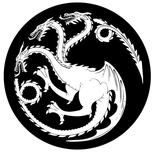 Game of Thrones - House Targaryen Sigil Spare Tire Cover-duckduckjeep-offroad-wrangler-gladiator-3d-jeep duck-custom duck-Jeep-The Quacktory-Fun Jeep Ducks-Ducks4Jeep