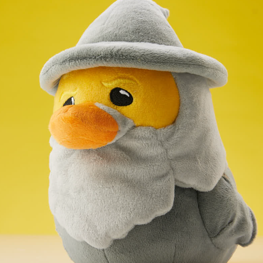 Gandalf the Grey TUBBZ Duck Plushie-duckduckjeep-offroad-wrangler-gladiator-3d-jeep duck-custom duck-Jeep-The Quacktory-Fun Jeep Ducks-Ducks4Jeep