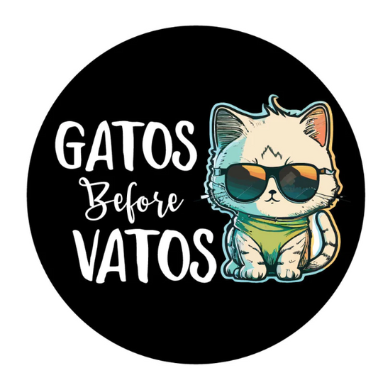 Gatos Before Vatos Spare Tire Cover-duckduckjeep-offroad-wrangler-gladiator-3d-jeep duck-custom duck-Jeep-The Quacktory-Fun Jeep Ducks-Ducks4Jeep