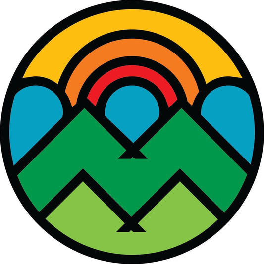 Geometric Designed Mountain & Sun Spare Tire Cover | Jeep, RV, Camper, Bronco-duckduckjeep-offroad-wrangler-gladiator-3d-jeep duck-custom duck-Jeep-The Quacktory-Fun Jeep Ducks-Ducks4Jeep