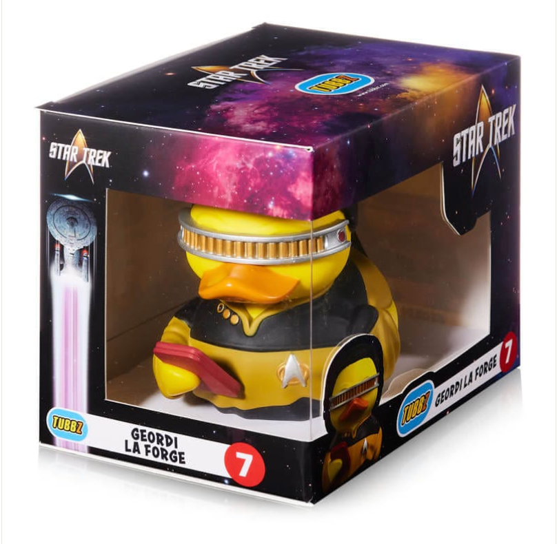 Geordi LaForge TUBBZ Collectible Duck (Boxed Edition)-duckduckjeep-offroad-wrangler-gladiator-3d-jeep duck-custom duck-Jeep-The Quacktory-Fun Jeep Ducks-Ducks4Jeep