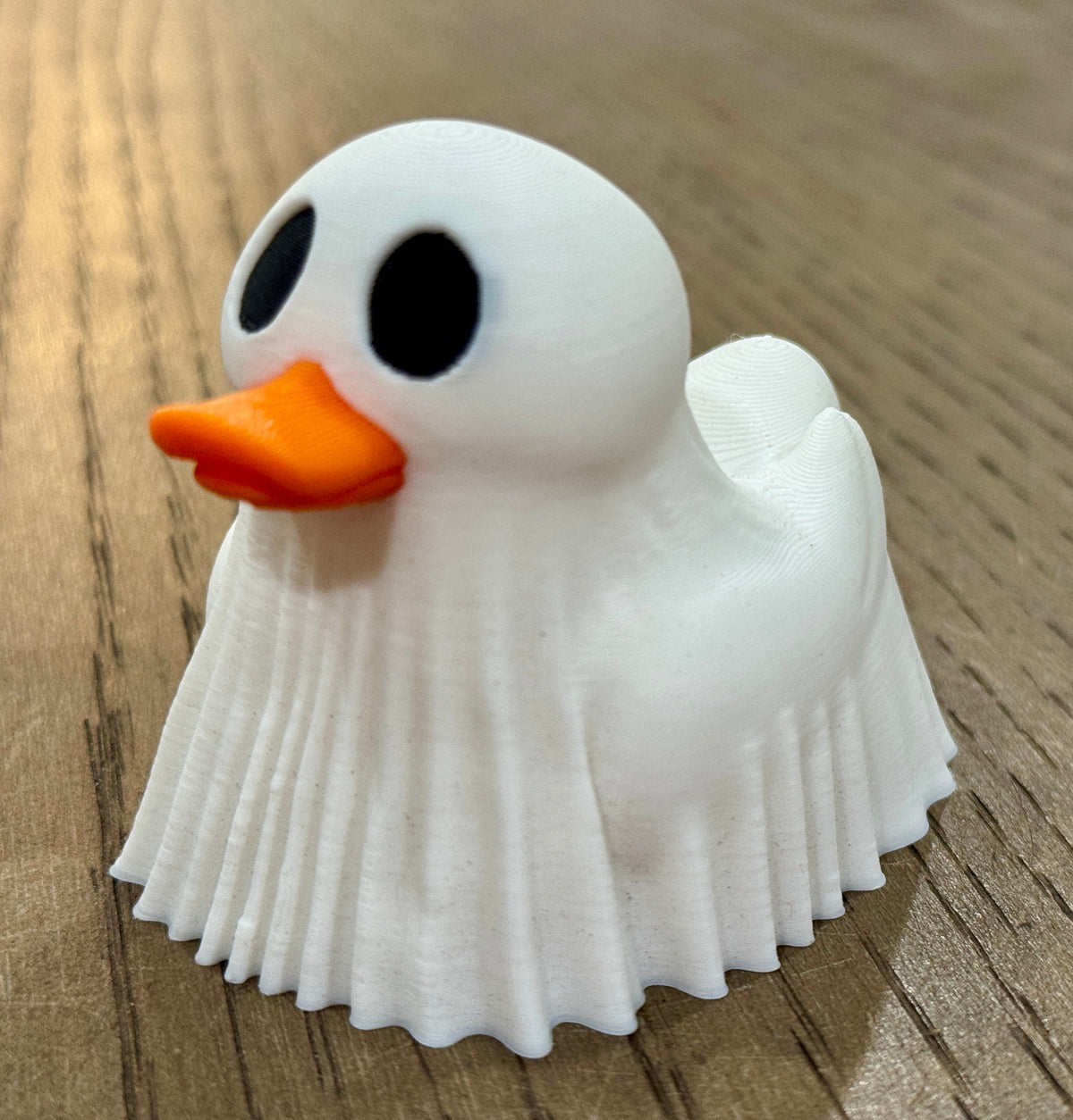 Ghost Duck – 3D Printed Halloween Figurine-duckduckjeep-offroad-wrangler-gladiator-3d-jeep duck-custom duck-Jeep-The Quacktory-Fun Jeep Ducks-Ducks4Jeep