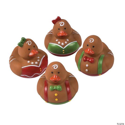 Gingerbread Rubber Ducks - by the dozen-duckduckjeep-offroad-wrangler-gladiator-3d-jeep duck-custom duck-Jeep-The Quacktory-Fun Jeep Ducks-Ducks4Jeep