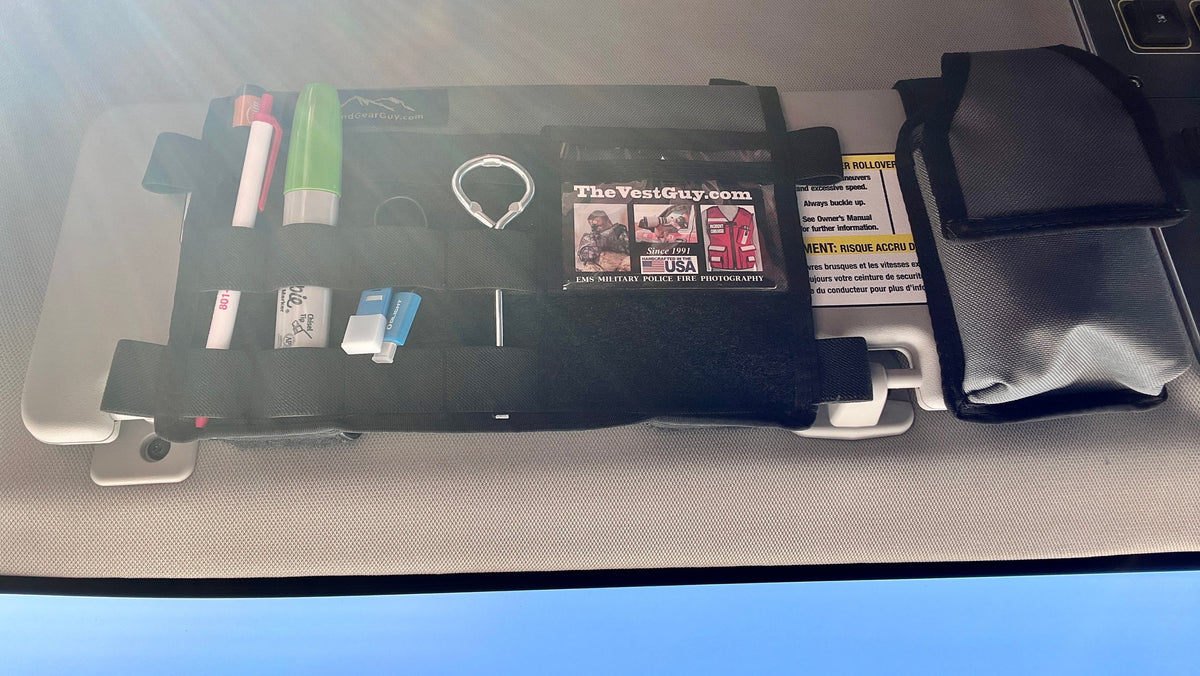 Grenadier MOLLE Visor Organizer WITH MIRROR-duckduckjeep-offroad-wrangler-gladiator-3d-jeep duck-custom duck-Jeep-The Quacktory-Fun Jeep Ducks-Ducks4Jeep