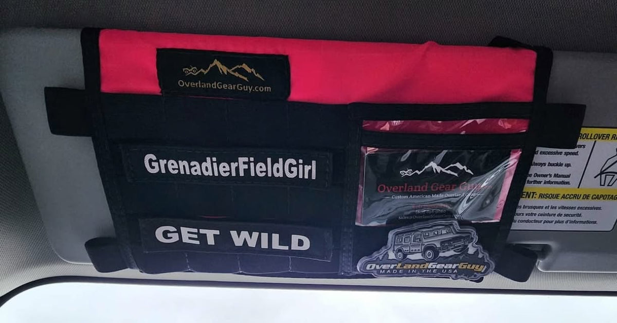 Grenadier MOLLE Visor Organizer WITH MIRROR-duckduckjeep-offroad-wrangler-gladiator-3d-jeep duck-custom duck-Jeep-The Quacktory-Fun Jeep Ducks-Ducks4Jeep