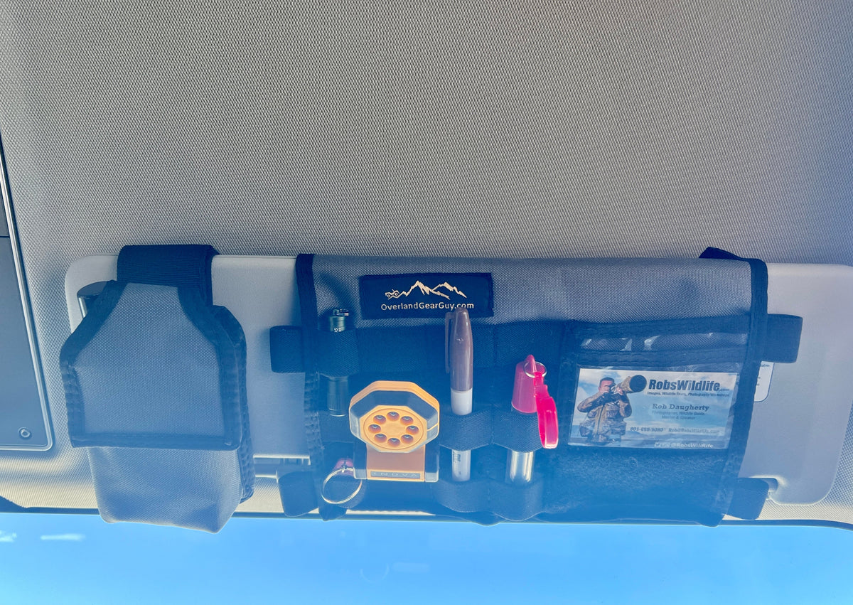 Grenadier MOLLE Visor Organizer WITH MIRROR-duckduckjeep-offroad-wrangler-gladiator-3d-jeep duck-custom duck-Jeep-The Quacktory-Fun Jeep Ducks-Ducks4Jeep