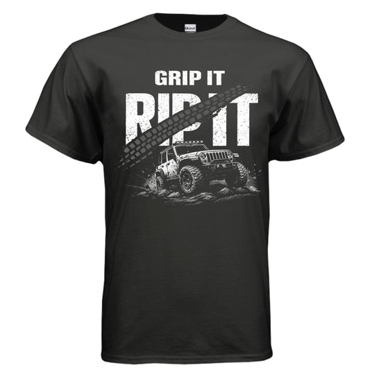 Grip It Rip It Shirt-duckduckjeep-offroad-wrangler-gladiator-3d-jeep duck-custom duck-Jeep-The Quacktory-Fun Jeep Ducks-Ducks4Jeep
