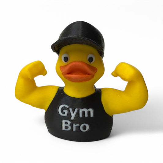 Gym Bro Duck – Buff & Hilarious Fitness Duck Collectible-duckduckjeep-offroad-wrangler-gladiator-3d-jeep duck-custom duck-Jeep-The Quacktory-Fun Jeep Ducks-Ducks4Jeep