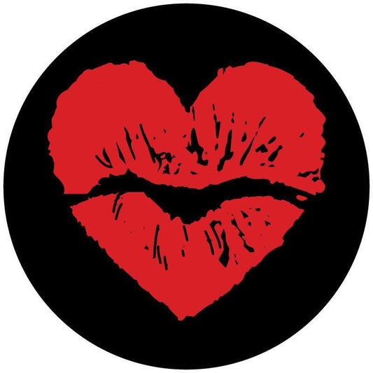 Heart Lips Kiss Spare Tire Cover for Jeep, Bronco, RV, Camper, Van & More-duckduckjeep-offroad-wrangler-gladiator-3d-jeep duck-custom duck-Jeep-The Quacktory-Fun Jeep Ducks-Ducks4Jeep
