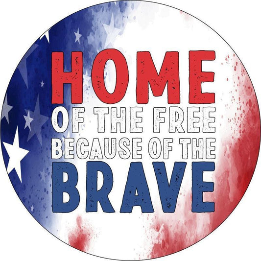 Home of the Free Because of the Brave Tie Dye Patriotic Spare Tire Cover-duckduckjeep-offroad-wrangler-gladiator-3d-jeep duck-custom duck-Jeep-The Quacktory-Fun Jeep Ducks-Ducks4Jeep