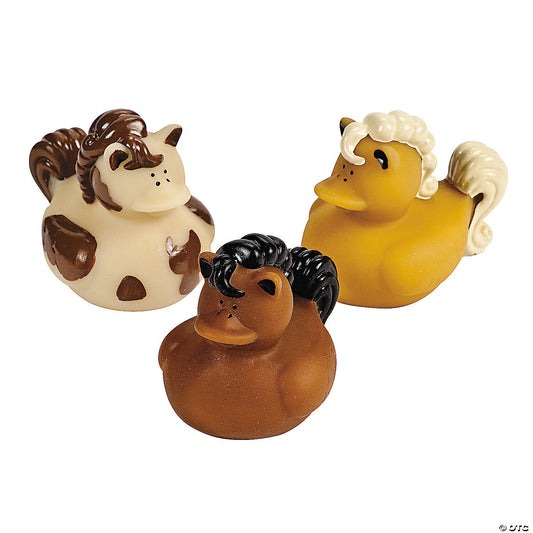 Horse Rubber Ducks - by the dozen-duckduckjeep-offroad-wrangler-gladiator-3d-jeep duck-custom duck-Jeep-The Quacktory-Fun Jeep Ducks-Ducks4Jeep