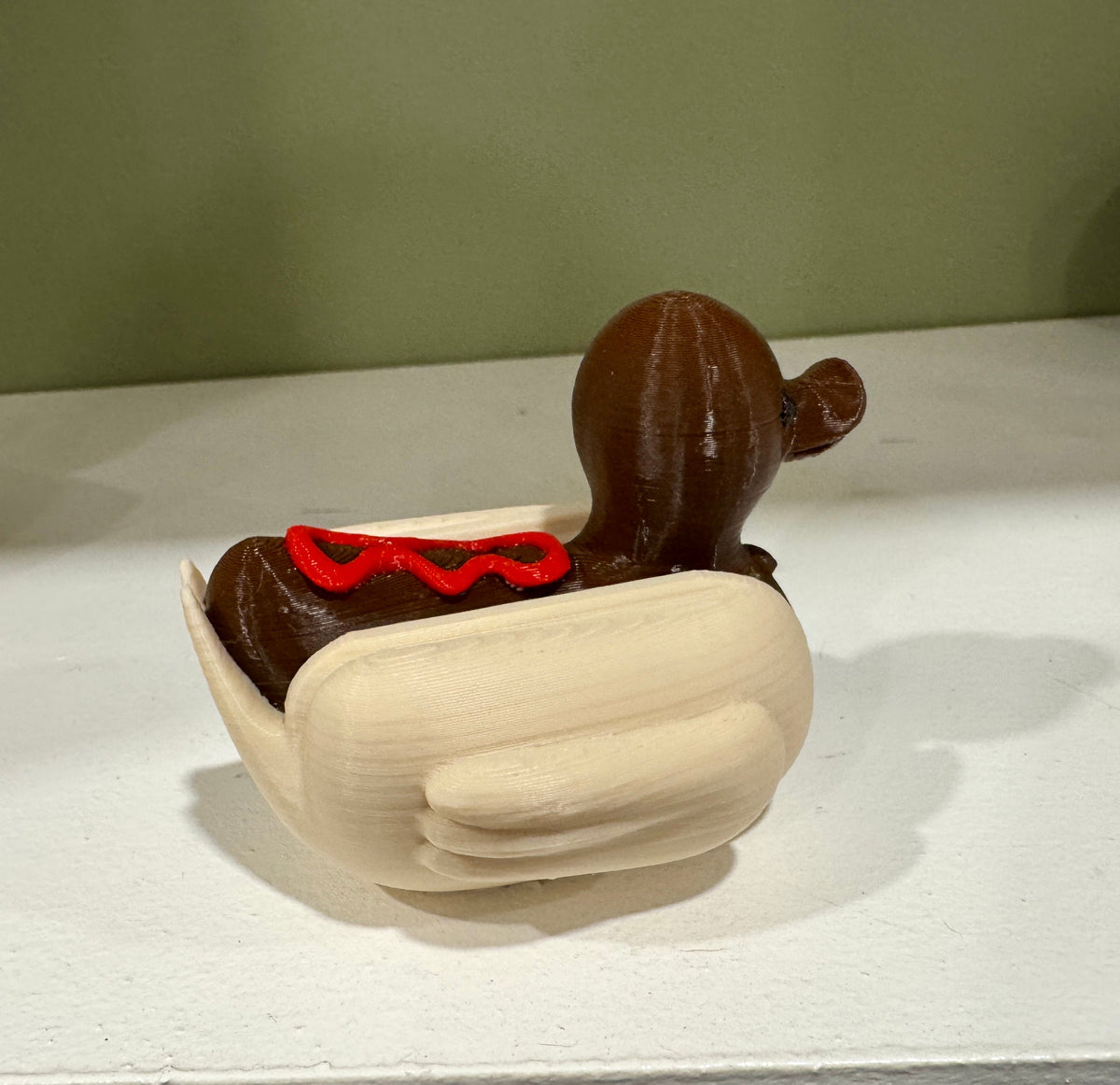 Hot Dog w/ Ketchup Dog Duck-duckduckjeep-offroad-wrangler-gladiator-3d-jeep duck-custom duck-Jeep-The Quacktory-Fun Jeep Ducks-Ducks4Jeep