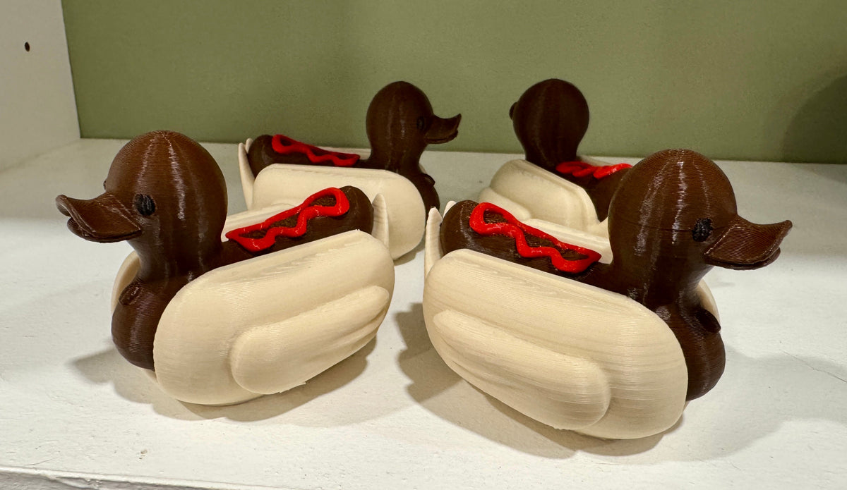 Hot Dog w/ Ketchup Dog Duck-duckduckjeep-offroad-wrangler-gladiator-3d-jeep duck-custom duck-Jeep-The Quacktory-Fun Jeep Ducks-Ducks4Jeep