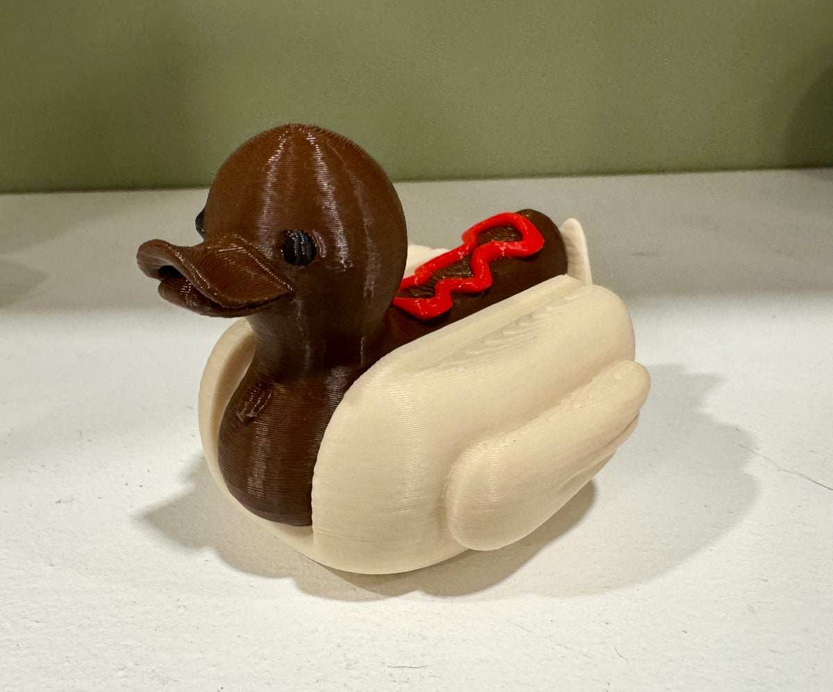 Hot Dog w/ Ketchup Dog Duck-duckduckjeep-offroad-wrangler-gladiator-3d-jeep duck-custom duck-Jeep-The Quacktory-Fun Jeep Ducks-Ducks4Jeep