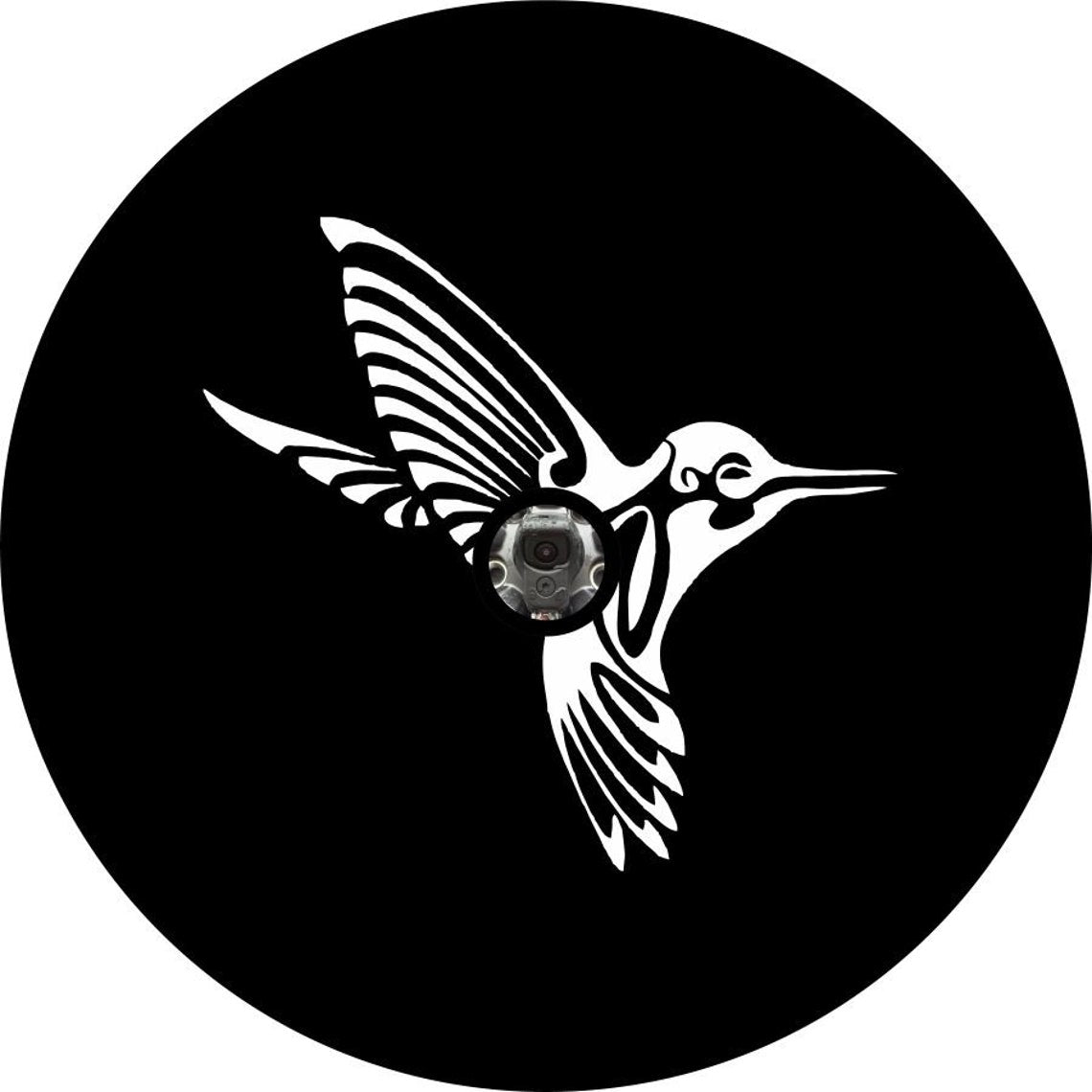 Humming Bird Spare Tire Cover Design for Campers, Jeeps, Broncos, RV, Vans, & More-duckduckjeep-offroad-wrangler-gladiator-3d-jeep duck-custom duck-Jeep-The Quacktory-Fun Jeep Ducks-Ducks4Jeep