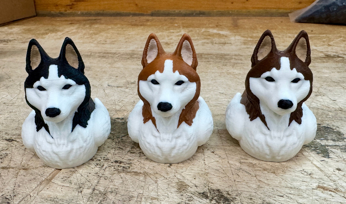 Husky Duck – 4 Color Options-duckduckjeep-offroad-wrangler-gladiator-3d-jeep duck-custom duck-Jeep-The Quacktory-Fun Jeep Ducks-Ducks4Jeep