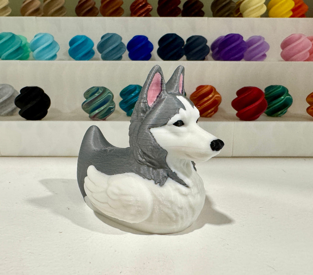 Husky Duck – 4 Color Options-duckduckjeep-offroad-wrangler-gladiator-3d-jeep duck-custom duck-Jeep-The Quacktory-Fun Jeep Ducks-Ducks4Jeep