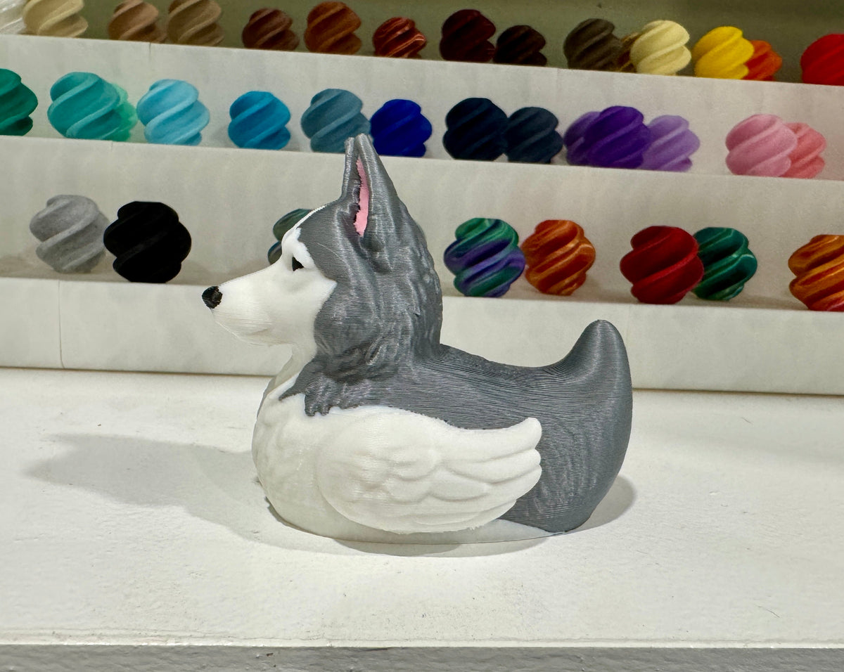 Husky Duck – 4 Color Options-duckduckjeep-offroad-wrangler-gladiator-3d-jeep duck-custom duck-Jeep-The Quacktory-Fun Jeep Ducks-Ducks4Jeep