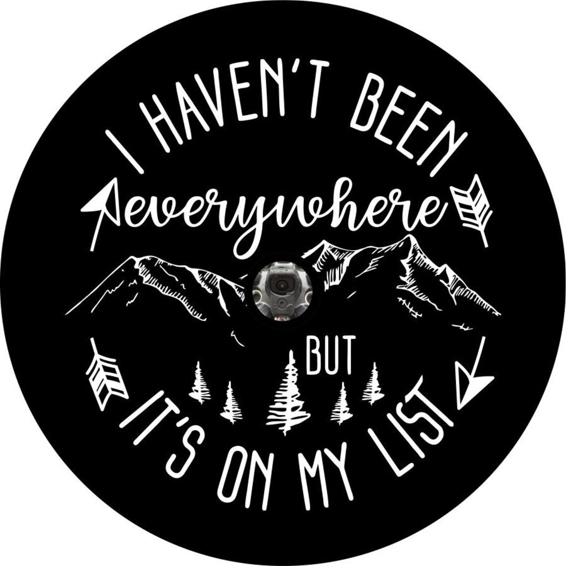 I Haven't Been Everywhere But It's on My List - Spare Tire Cover-duckduckjeep-offroad-wrangler-gladiator-3d-jeep duck-custom duck-Jeep-The Quacktory-Fun Jeep Ducks-Ducks4Jeep