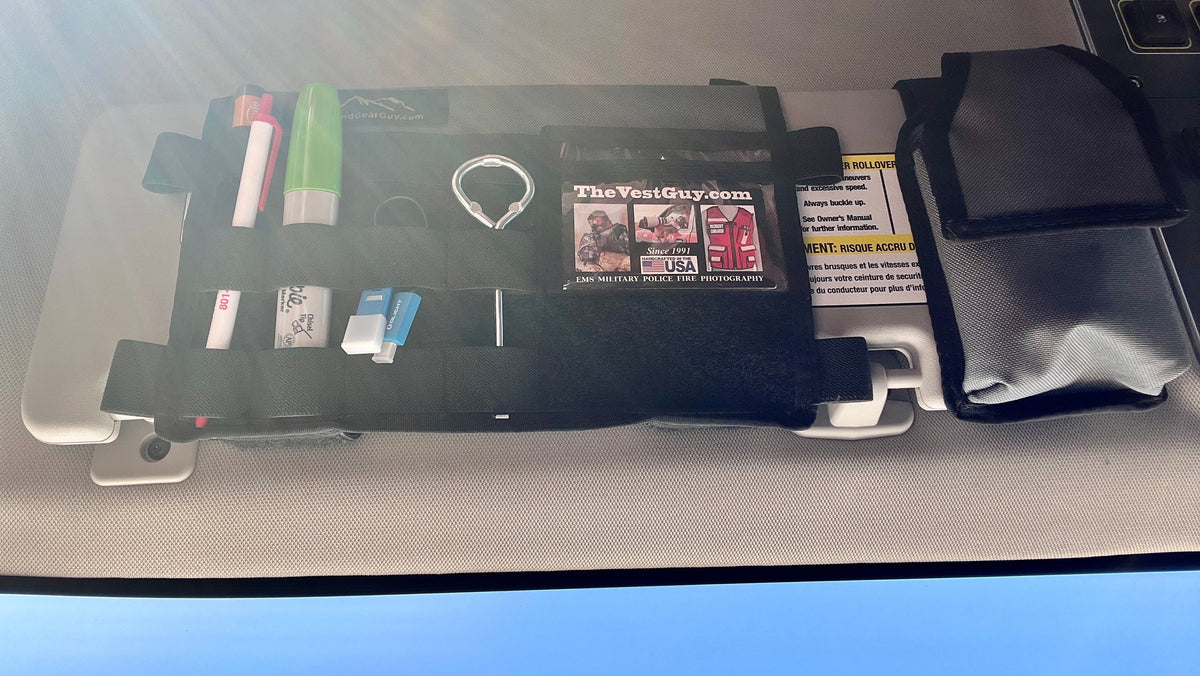 INEOS Grenadier MOLLE Visor Organizer-duckduckjeep-offroad-wrangler-gladiator-3d-jeep duck-custom duck-Jeep-The Quacktory-Fun Jeep Ducks-Ducks4Jeep