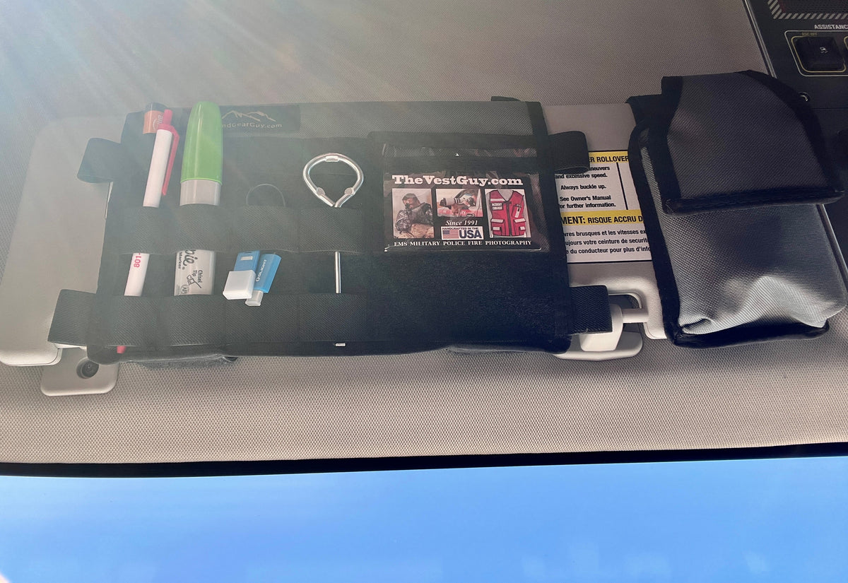 INEOS Grenadier MOLLE Visor Organizer-duckduckjeep-offroad-wrangler-gladiator-3d-jeep duck-custom duck-Jeep-The Quacktory-Fun Jeep Ducks-Ducks4Jeep