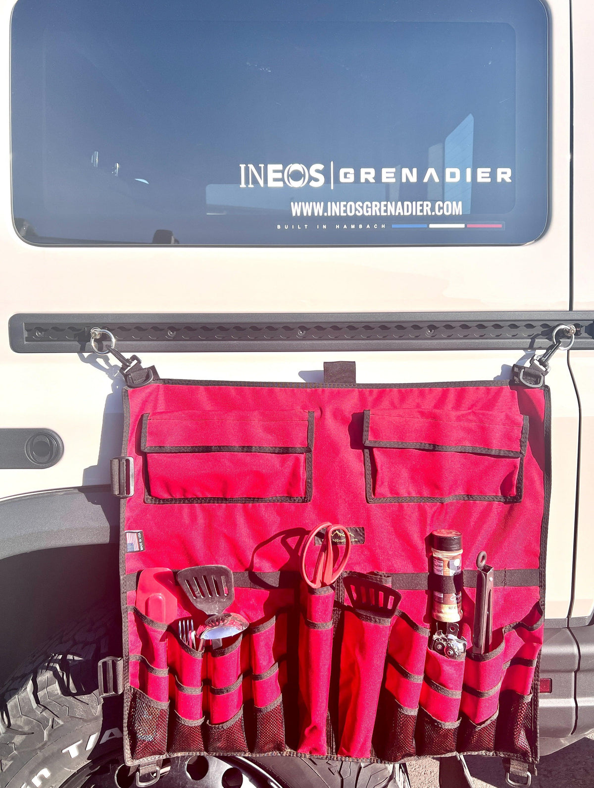 INEOS Grenadier Overlander Utensil Organizer-duckduckjeep-offroad-wrangler-gladiator-3d-jeep duck-custom duck-Jeep-The Quacktory-Fun Jeep Ducks-Ducks4Jeep