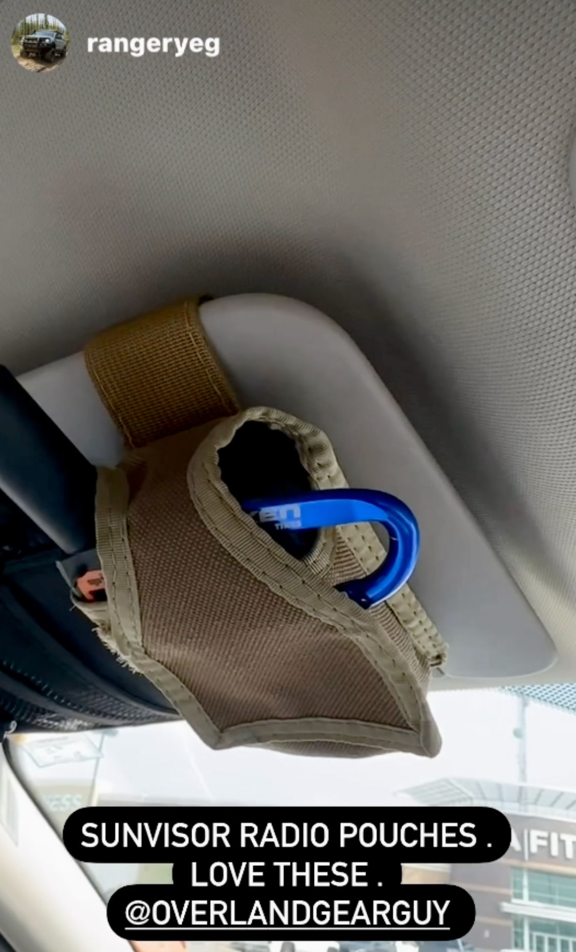INEOS Grenadier Sun Visor Radio Pouch-duckduckjeep-offroad-wrangler-gladiator-3d-jeep duck-custom duck-Jeep-The Quacktory-Fun Jeep Ducks-Ducks4Jeep