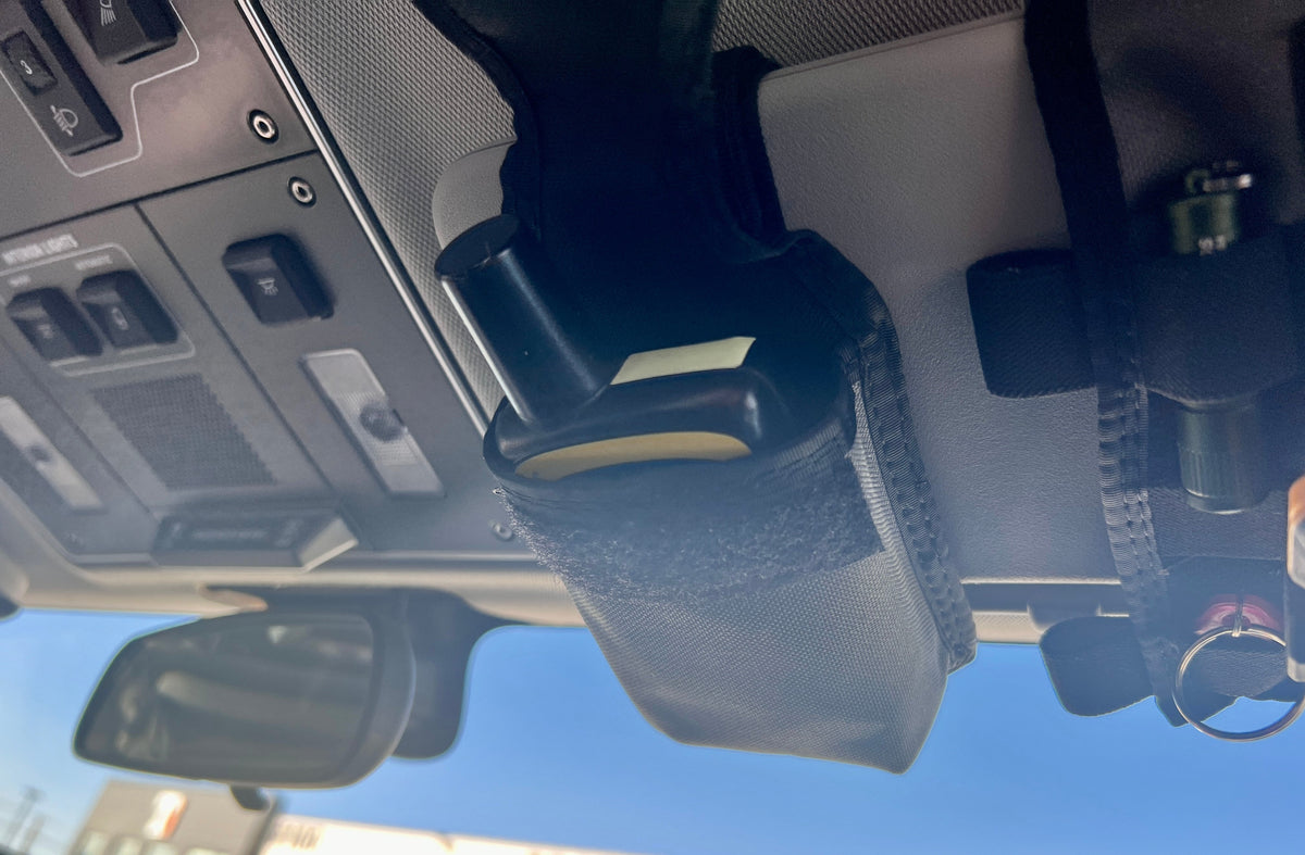 INEOS Grenadier Sun Visor Radio Pouch-duckduckjeep-offroad-wrangler-gladiator-3d-jeep duck-custom duck-Jeep-The Quacktory-Fun Jeep Ducks-Ducks4Jeep