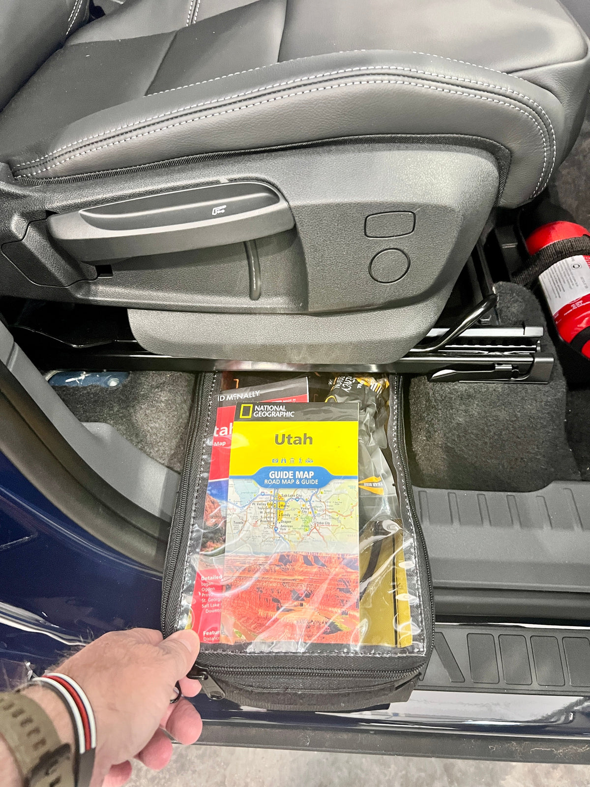 INEOS Grenadier Under Seat Storage Bag CLEAR TOP-duckduckjeep-offroad-wrangler-gladiator-3d-jeep duck-custom duck-Jeep-The Quacktory-Fun Jeep Ducks-Ducks4Jeep