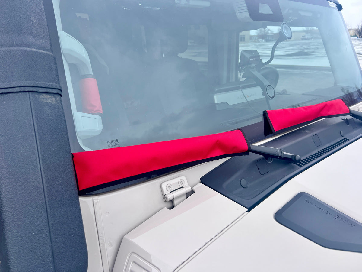 INEOS Grenadier Windshield Wiper Sleeves-duckduckjeep-offroad-wrangler-gladiator-3d-jeep duck-custom duck-Jeep-The Quacktory-Fun Jeep Ducks-Ducks4Jeep