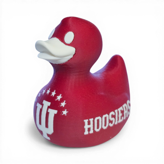 Indiana Hoosiers Duck-duckduckjeep-offroad-wrangler-gladiator-3d-jeep duck-custom duck-Jeep-The Quacktory-Fun Jeep Ducks-Ducks4Jeep