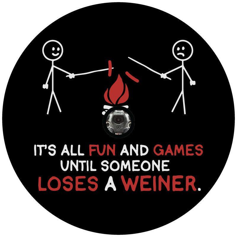 It's All Fun & Games Until Someone Loses a Weiner - Spare Tire Cover Design-duckduckjeep-offroad-wrangler-gladiator-3d-jeep duck-custom duck-Jeep-The Quacktory-Fun Jeep Ducks-Ducks4Jeep