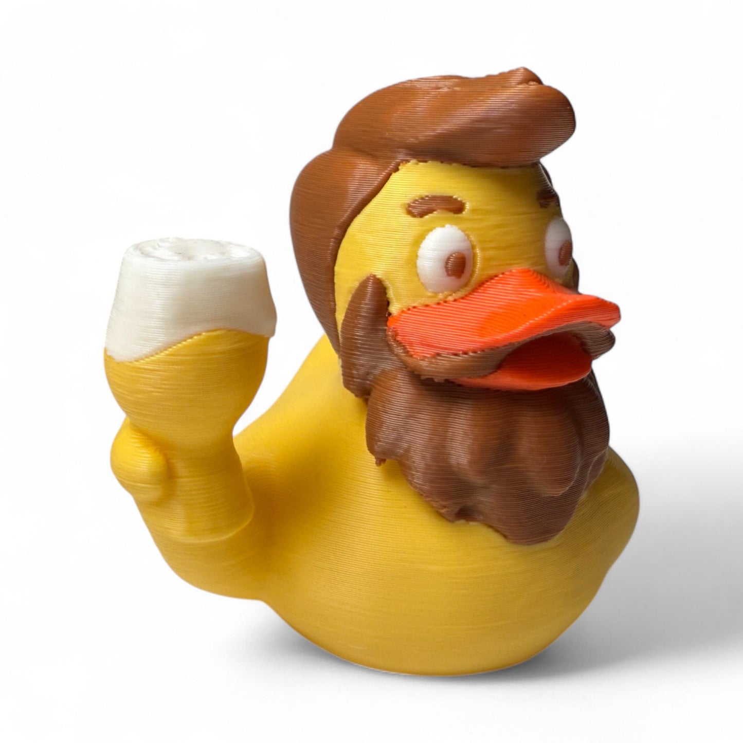 Jamie the IPA Duck – 3D-Printed Beer-Loving Duck with a Crafty Vibe and Mug