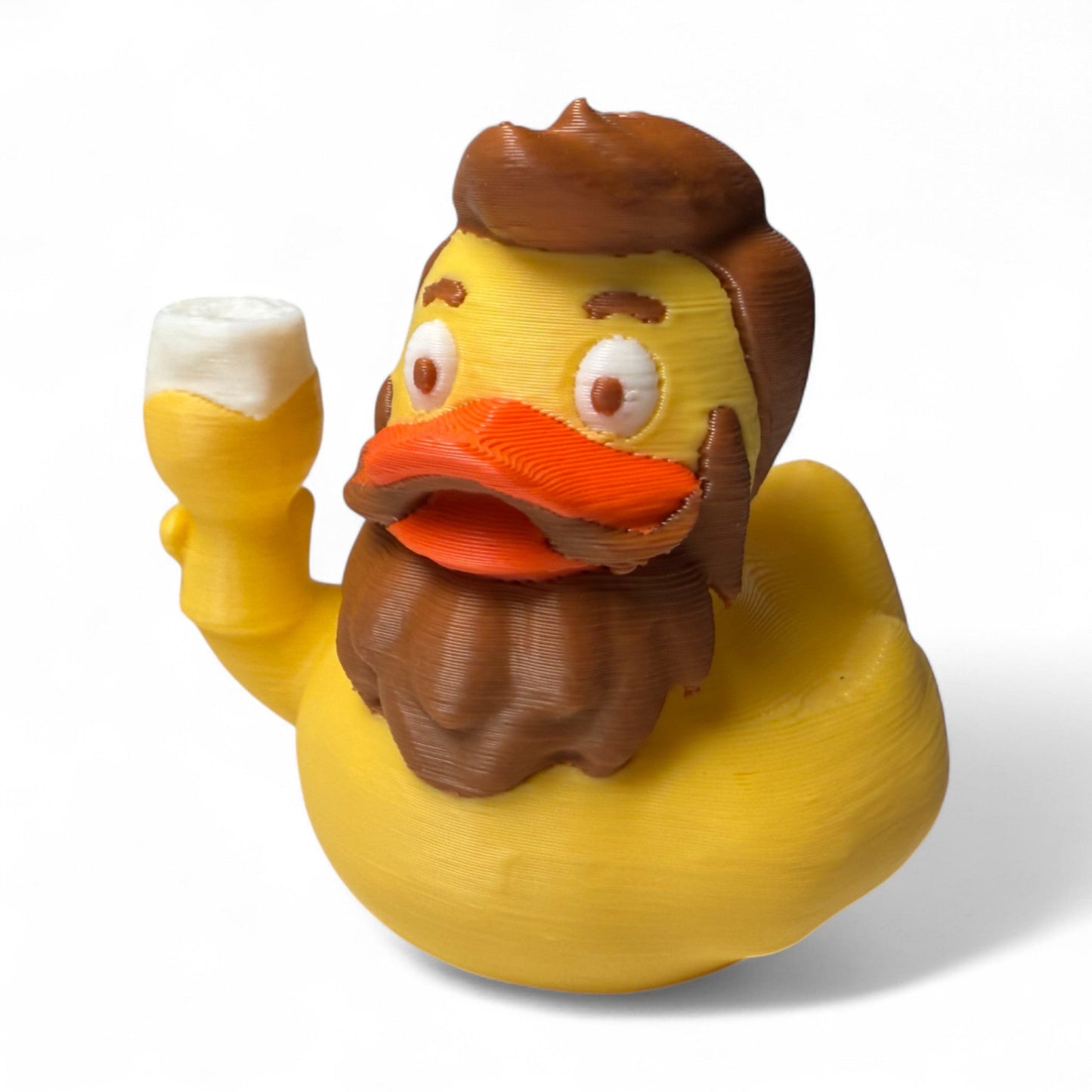 Jamie the IPA Duck – 3D-Printed Beer-Loving Duck with a Crafty Vibe and Mug