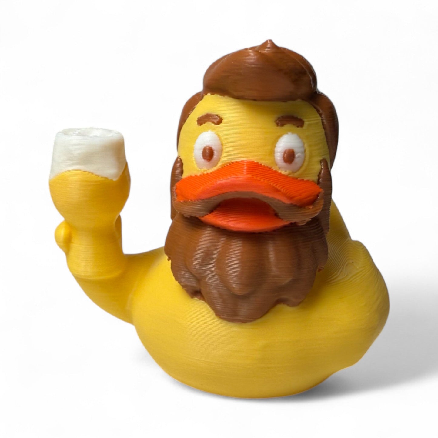 Jamie the IPA Duck – 3D-Printed Beer-Loving Duck with a Crafty Vibe and Mug