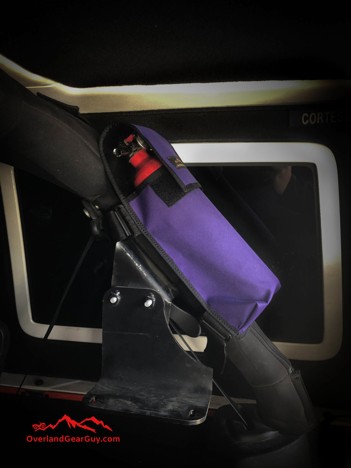 Jeep Fire Extinguisher Pouch Roll Bar-duckduckjeep-offroad-wrangler-gladiator-3d-jeep duck-custom duck-Jeep-The Quacktory-Fun Jeep Ducks-Ducks4Jeep