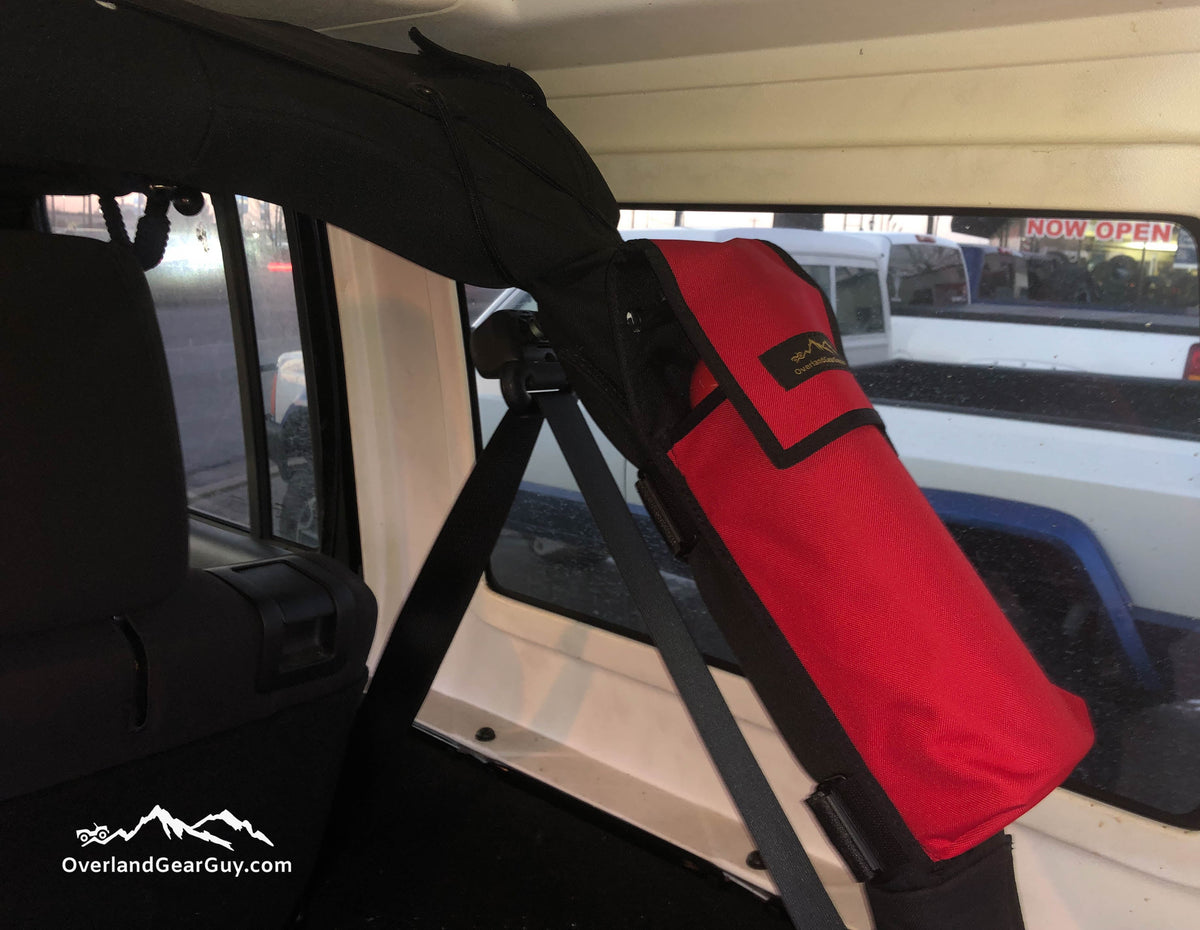 Jeep Fire Extinguisher Pouch Roll Bar-duckduckjeep-offroad-wrangler-gladiator-3d-jeep duck-custom duck-Jeep-The Quacktory-Fun Jeep Ducks-Ducks4Jeep