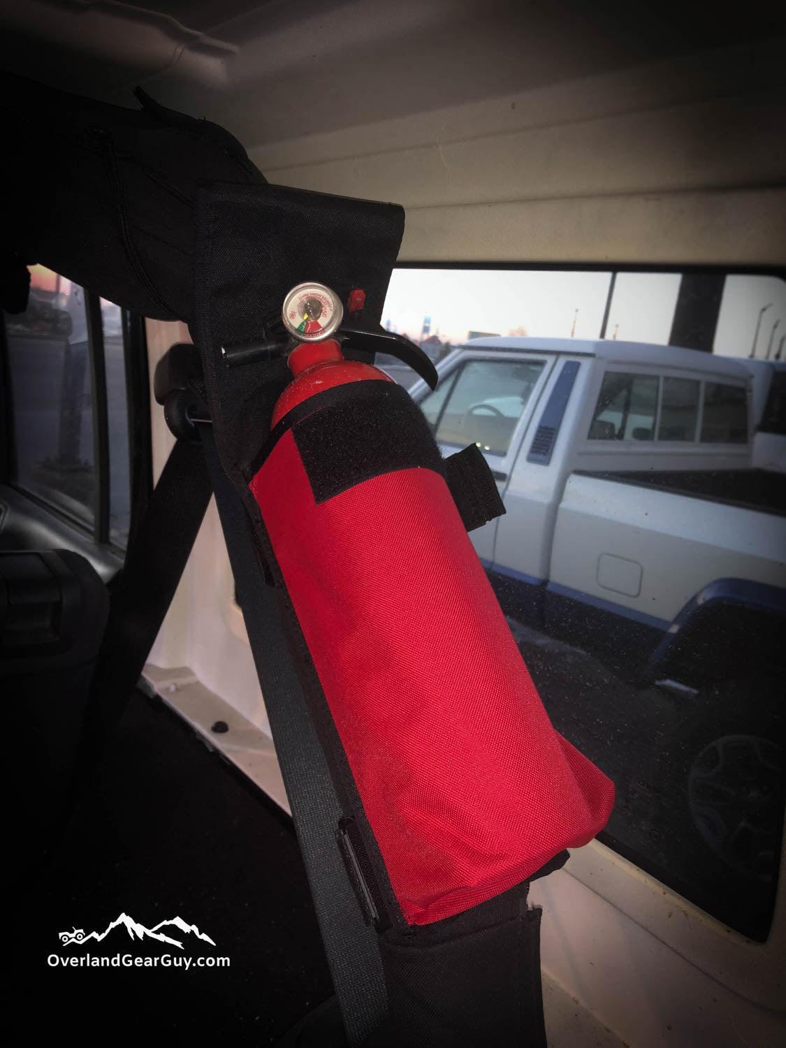 Jeep Fire Extinguisher Pouch Roll Bar-duckduckjeep-offroad-wrangler-gladiator-3d-jeep duck-custom duck-Jeep-The Quacktory-Fun Jeep Ducks-Ducks4Jeep