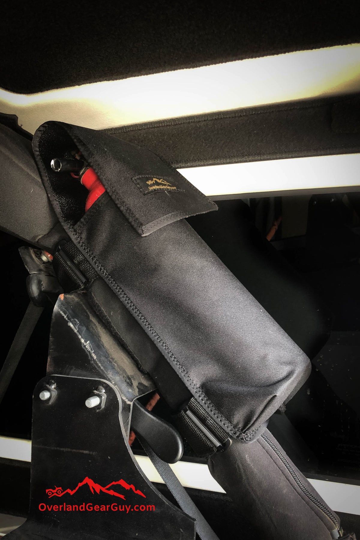 Jeep Fire Extinguisher Pouch Roll Bar-duckduckjeep-offroad-wrangler-gladiator-3d-jeep duck-custom duck-Jeep-The Quacktory-Fun Jeep Ducks-Ducks4Jeep