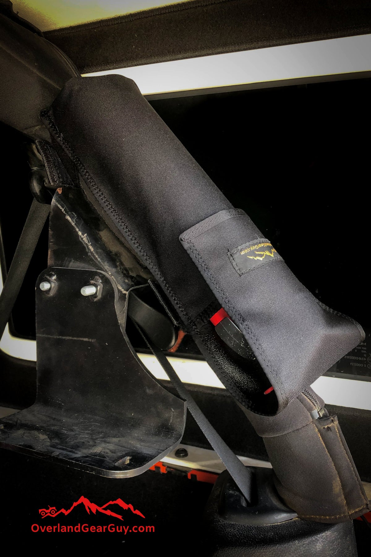 Jeep Fire Extinguisher Pouch Roll Bar-duckduckjeep-offroad-wrangler-gladiator-3d-jeep duck-custom duck-Jeep-The Quacktory-Fun Jeep Ducks-Ducks4Jeep
