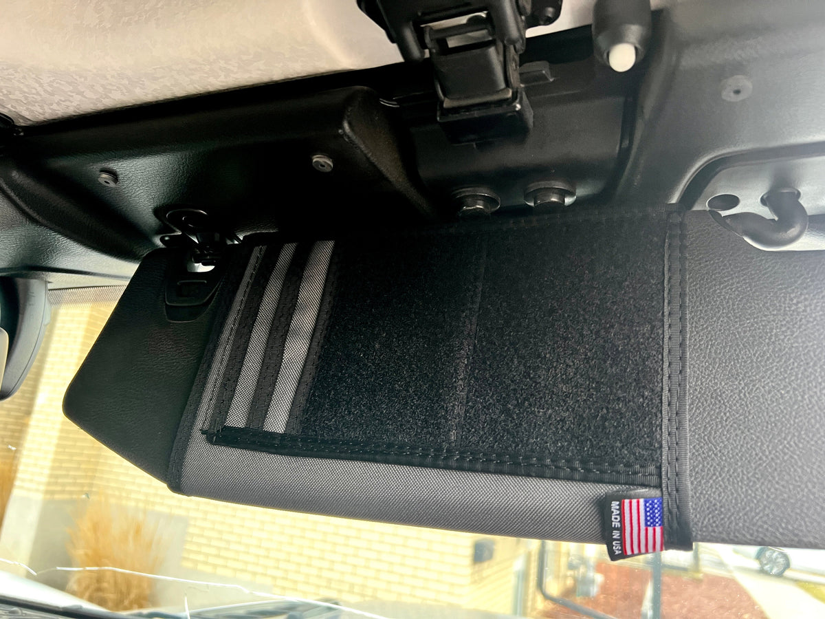 Jeep Gladiator MOLLE Visor Organizer - Tacoma Visor-duckduckjeep-offroad-wrangler-gladiator-3d-jeep duck-custom duck-Jeep-The Quacktory-Fun Jeep Ducks-Ducks4Jeep