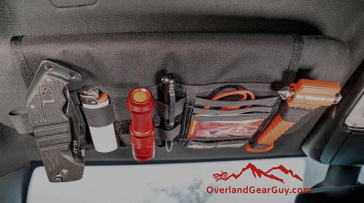 Jeep Gladiator MOLLE Visor Organizer - Tacoma Visor-duckduckjeep-offroad-wrangler-gladiator-3d-jeep duck-custom duck-Jeep-The Quacktory-Fun Jeep Ducks-Ducks4Jeep