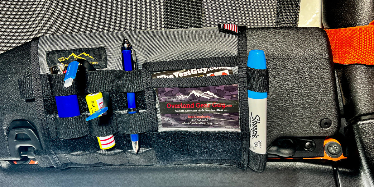Jeep Gladiator MOLLE Visor Organizer - Tacoma Visor-duckduckjeep-offroad-wrangler-gladiator-3d-jeep duck-custom duck-Jeep-The Quacktory-Fun Jeep Ducks-Ducks4Jeep