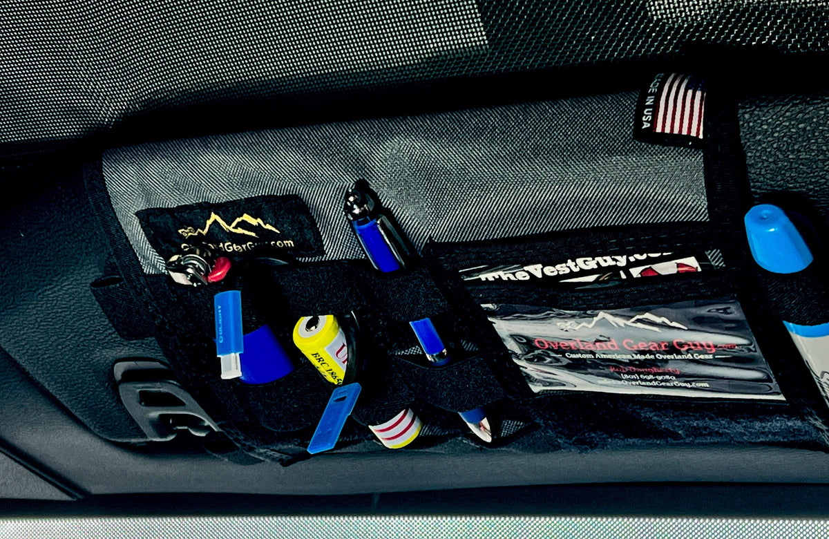 Jeep Gladiator MOLLE Visor Organizer - Tacoma Visor-duckduckjeep-offroad-wrangler-gladiator-3d-jeep duck-custom duck-Jeep-The Quacktory-Fun Jeep Ducks-Ducks4Jeep