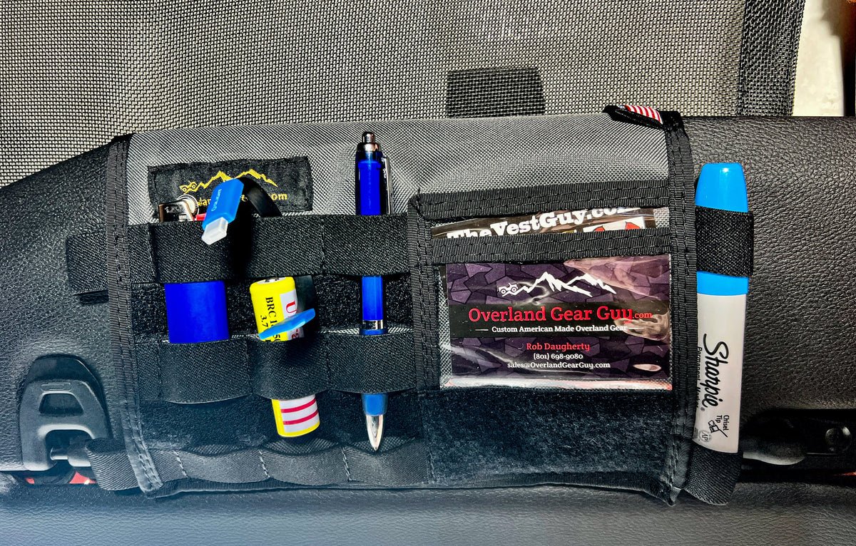 Jeep Gladiator MOLLE Visor Organizer - Tacoma Visor-duckduckjeep-offroad-wrangler-gladiator-3d-jeep duck-custom duck-Jeep-The Quacktory-Fun Jeep Ducks-Ducks4Jeep