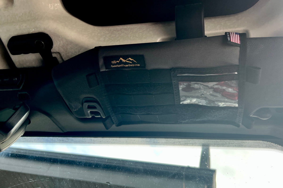 Jeep Gladiator MOLLE Visor Organizer - Tacoma Visor-duckduckjeep-offroad-wrangler-gladiator-3d-jeep duck-custom duck-Jeep-The Quacktory-Fun Jeep Ducks-Ducks4Jeep