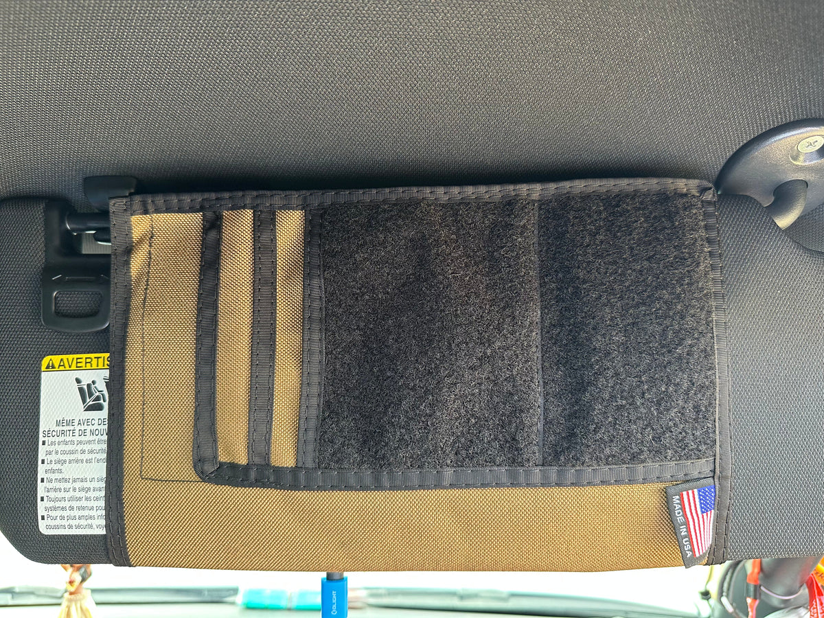 Jeep Gladiator MOLLE Visor Organizer - Tacoma Visor-duckduckjeep-offroad-wrangler-gladiator-3d-jeep duck-custom duck-Jeep-The Quacktory-Fun Jeep Ducks-Ducks4Jeep