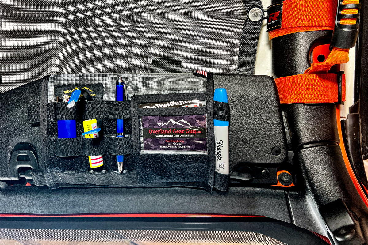 Jeep Gladiator MOLLE Visor Organizer - Tacoma Visor-duckduckjeep-offroad-wrangler-gladiator-3d-jeep duck-custom duck-Jeep-The Quacktory-Fun Jeep Ducks-Ducks4Jeep