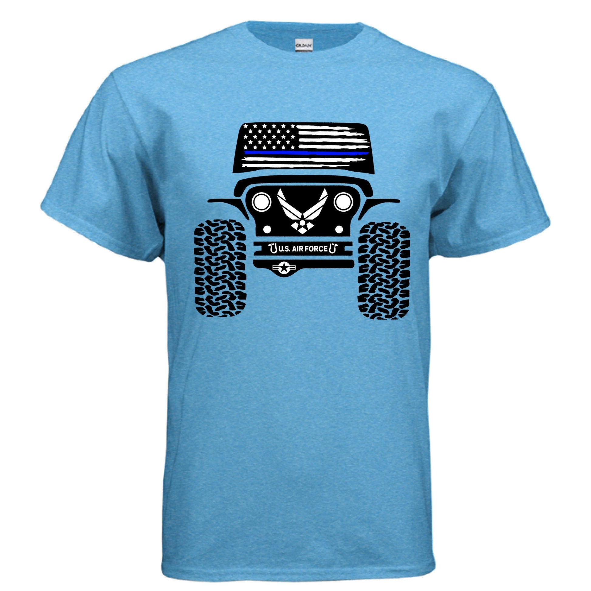Jeep Military Shirt - Air Force-duckduckjeep-offroad-wrangler-gladiator-3d-jeep duck-custom duck-Jeep-The Quacktory-Fun Jeep Ducks-Ducks4Jeep